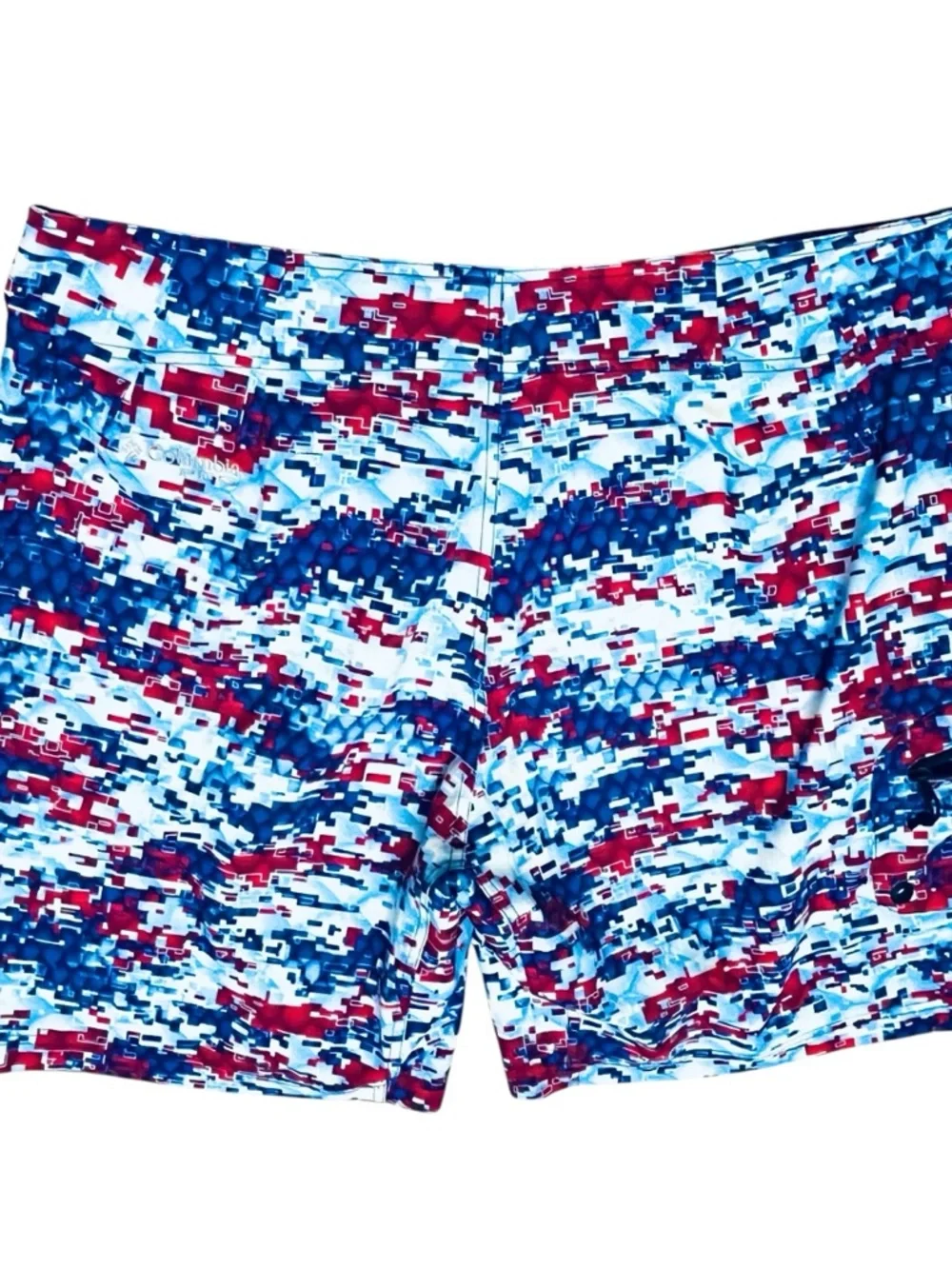 Columbia PFG Offshore Men's 38 Board Shorts UPF 50 Omni Shade Shield Geo Print